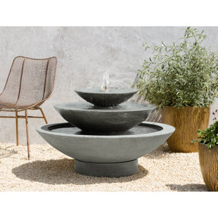 CAMPANIA INTERNATIONAL Cascade Hand Crafted Weather Resistant Floor Fountain