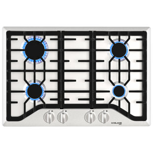 GASLANDCHEF Gasland Chef GH1304SF 4 Italy Sabaf Burners Gas Stovetop, 30 inch Gas Cooktop