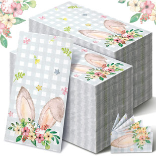 TOCCOLEGGERO Disposable Paper Easter Napkins (Set of 200)