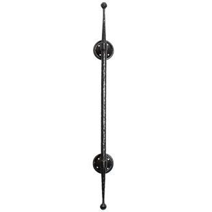 MYSTIC COLONIAL HARDWARE Medieval Style Castle Door Handle: Solid Hand Forged Iron