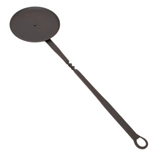 MYSTIC COLONIAL HARDWARE Medieval Hand Forged Cooking Pan With Long Handle for Fire Pit