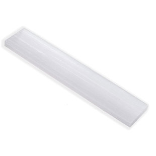 Northlandz Selenite Crystal Plate Ruler, Charging Station For Crystals And Stones, Best For Meditation
