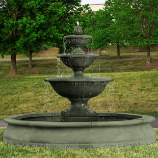 CAMPANIA INTERNATIONAL Monteros Hand Crafted Weather Resistant Floor Fountain