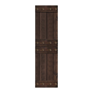 ISLIFE 84'' Solid Wood Paneled Matte without Installation Hardware Kit Barn Door