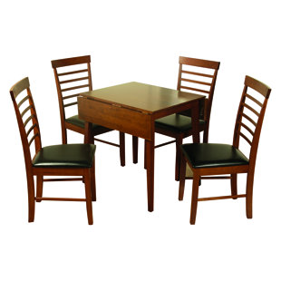 ROSALIND WHEELER 4 - Person Dropleaf Solid Wood Dining Set