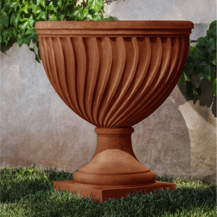 CAMPANIA INTERNATIONAL Quadrille Handmade Urn Planter