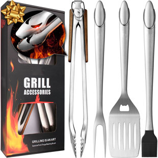 JUMMICO Dishwasher Safe Grilling Tool Set