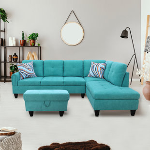 AINE HOME Wojia 3 - Piece Upholstered Sectional