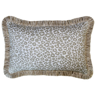 SALLIEDUNCANDESIGNS Sallie Duncan Designs Fringed Indoor/Outdoor Throw Pillow