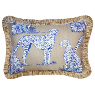 SALLIEDUNCANDESIGNS Sallie Duncan Designs Fringed Sunbrella® Indoor/Outdoor Throw Pillow