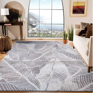 BEACHSIDE HOME DECORE LTD Teppich Leaves in Rot