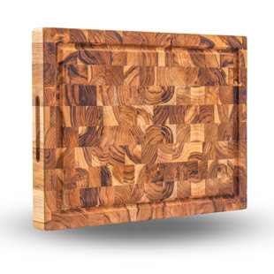 BEEFURNI Teak Wood End Grain Cutting Board