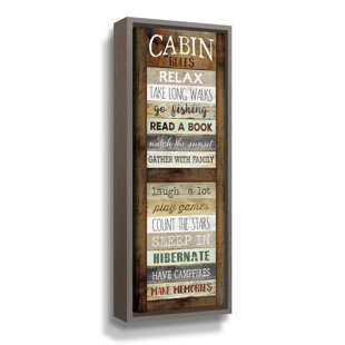 MILLWOOD PINES " Cabin Rules "