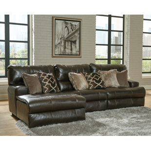 HOKKU DESIGNS Zuriyah 3 - Piece Upholstered Power Reclining Sectional