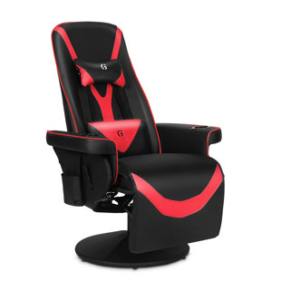 INBOX ZERO Queen Throne Video Gaming Chair Ergonomic Recliner, High Back Swivel Chair with Footrest, Backrest