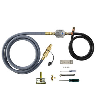 Prokan 13.77'' W x 10.62'' D Metal Natural Gas Conversion Kit