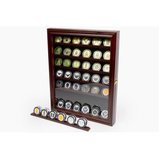 DECOMIL 17.5'' H x 14'' W Wood Jewelry Display Case