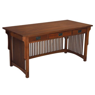 CRAFTERS AND WEAVERS Solid Wood Writing Desk