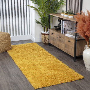 SURYA B.V. Fivelands Solid Colour Machine Woven Yellow Area Rug