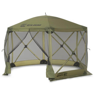 CLAM Quick-Set Escape Portable Outdoor Gazebo Canopy Shelter and 3 Wind Panels