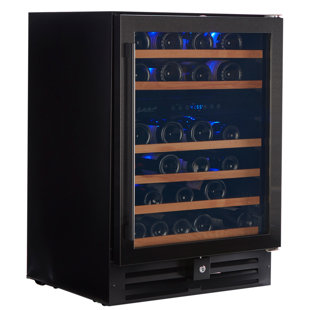 Smith & Hanks Dual Zone 24'' 46 Bottle and 60 Can Wine & Beverage Refrigerator with Reversible Door