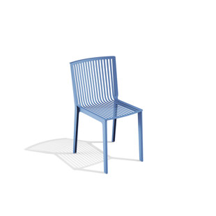 BABEL D Gao Metal Full Back Side Chair in Blue