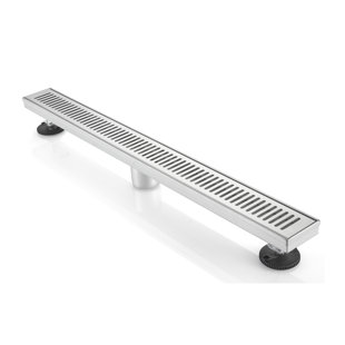 DYCONN FAUCET BOANN 304 Stainless Steel Rectangular Linear Shower Floor Drain (28 in)