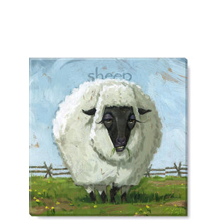 DARREN GYGI HOME COLLECTION Fanciful Sheep Giclee Wall Art On Canvas by Darren Gygi Print