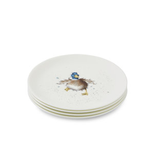 ROYAL WORCESTER 20,7 cm Salat- oder Dessertteller Wrendale Designs (Set besteht aus 4)