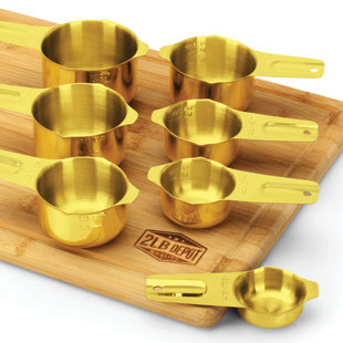 2LB Depot 7 -Piece Stainless Steel Measuring Cup Set