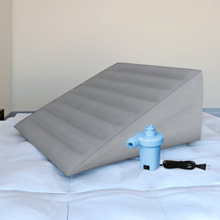 Thomasville Dual Chamber Inflatable and Adjustable Air Wedge Pillow with Patented Electric Pump