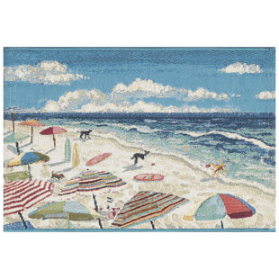 HIGHLAND DUNES Radele Striped Non-Skid Kitchen Mat