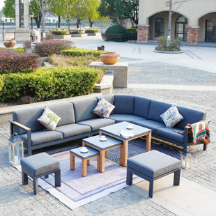 DIRECT WICKER 9 Piece Complete Patio Set with Cushions