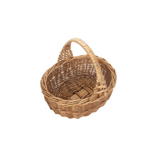 HIGHLAND DUNES Wicker Mini Shopping Basket