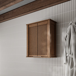 FRANK LLOYD WRIGHT USONIA Solid Wood Wall Bathroom Cabinet