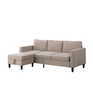 EBERN DESIGNS Marcus 75.5" Wide Reversible Sofa & Chaise with Ottoman