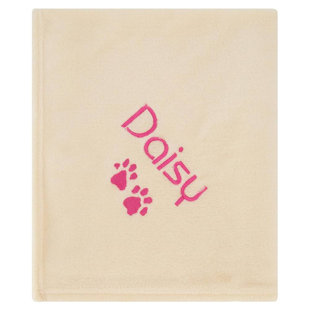 PERSONALIZED PASSION Personalized Dogs-Cats Blanket Custom Name & Paws