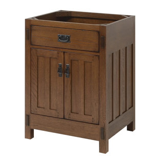 SAGEHILL DESIGNS American Craftsman 24" Single Bathroom Vanity Base Only in Rich Amber
