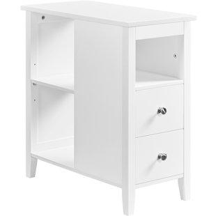 YAHEETECH Side Table with Storage