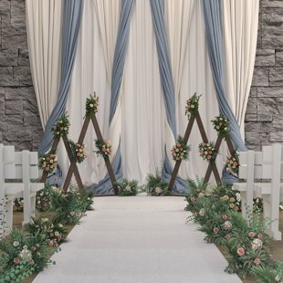 MOONQUAKE Triangle Wood Wedding Arch