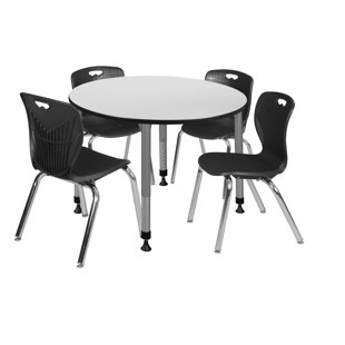 REGENCY Romig Kee Height Adjustable Training Table and Chair Set