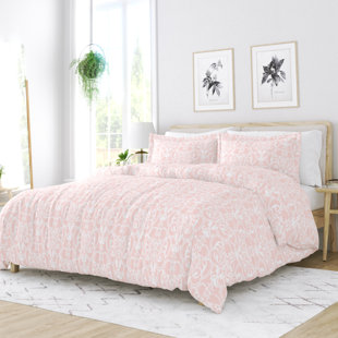 IENJOY HOME Romantic Damask Pattern Duvet Cover Set