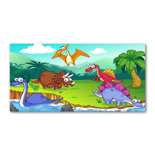 ROOMIE KIDZ Dinosaurier - Kunstdrucke auf Leinwand - Wrapped Canvas