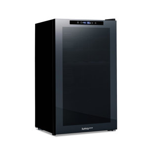 LUMA COMFORT Luma Shadow Series 33 Bottle Wine Refrigerator, Dual Zone and Freestanding Wine Fridge