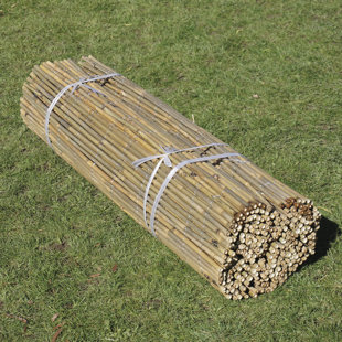 DAKOTA FIELDS Dabria Brown/Natural Bamboo/Reed Privacy Fence