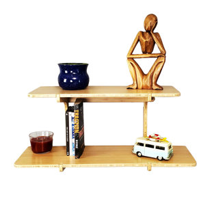GRASSRACKS Bamboo Floating Shelves