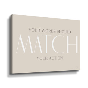 ARTWALL Your Words Your Words - Textual Art on Canvas