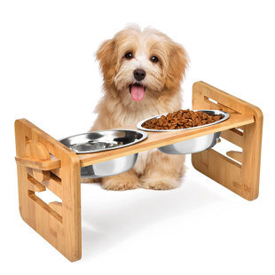 GRAND SERVICO Bamboo Elevated Feeder