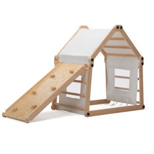 DRDINGRU 79.92'' W Indoor and Outdoor Wood Climber