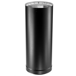 DURA VENT 6 Inch DVL Galvanized Steel Double Wall Stove Pipe, Black